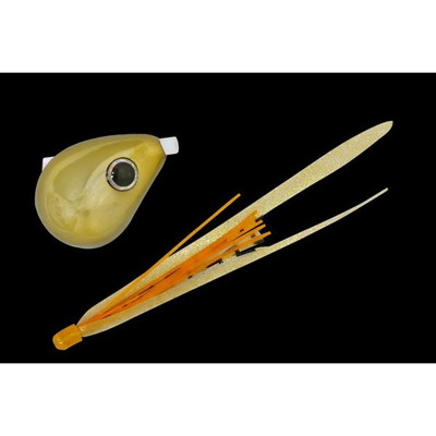 ジャッカル 爆流 鉛式ビンビン玉スライド 80g メッキゴールド/イカナゴT+ タイラバ 鯛ラバ