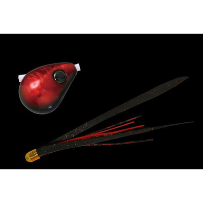 ジャッカル 爆流 鉛式ビンビン玉スライド 80g ブラックレッド/真ッ黒レッドT+