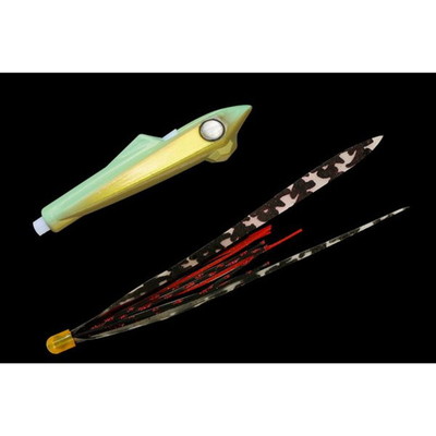 ジャッカル ビンビンロケット 20g チャートグローゴールド/超ケイムラT+ タイラバ 鯛ラバ