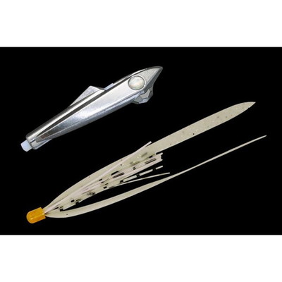 ジャッカル ビンビンロケット 20g メッキシルバー/シラスクリアーT+ タイラバ 鯛ラバ