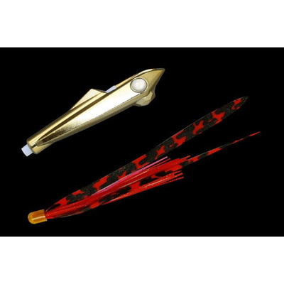 ジャッカル ビンビンロケット 45g メッキゴールド/シマレッドT+ タイラバ 鯛ラバ