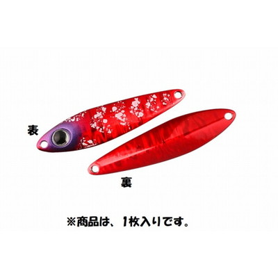 ジャッカル ビンビンメタルTG 80g レッドイカグロー メタルジグ