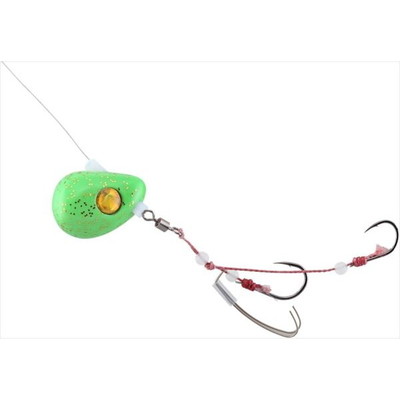 ジャッカル　ビンビンテンヤ鯛夢 遊動 5号 ライムグローゴールドフレーク