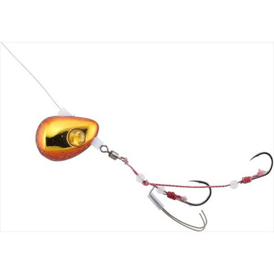ジャッカル　ビンビンテンヤ鯛夢 遊動 8号 エビオレンジ/ゴールド