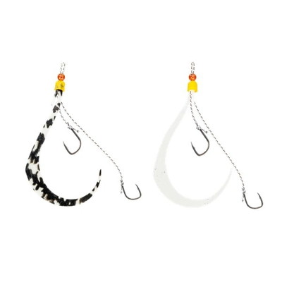 ジャッカル タイラバ 鯛ラバ 乱舞 ビンビンスイッチ スペアラバーフックセット #9/#9 ケイムラ&グローセット