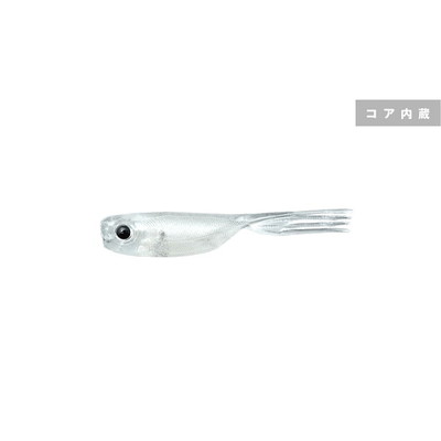 ジャッカル ワーム エリーゼ1.5インチ クリアコアパール