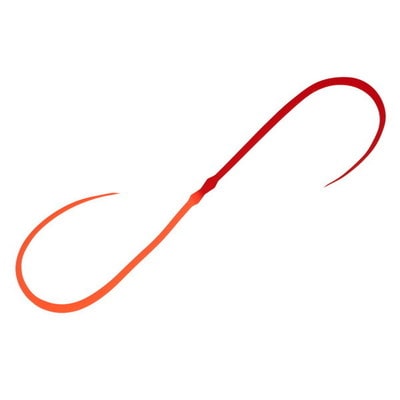 ジャッカル タイラバ 鯛ラバ ビンビン玉カスタムネクタイ ファインフィネス H&H ブライトオレンジ/クリアレッド