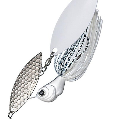 エバーグリーン スピナーベイト バズベイト Dゾーン 3/8oz ダブルウィロー #04 スーパーホワイト