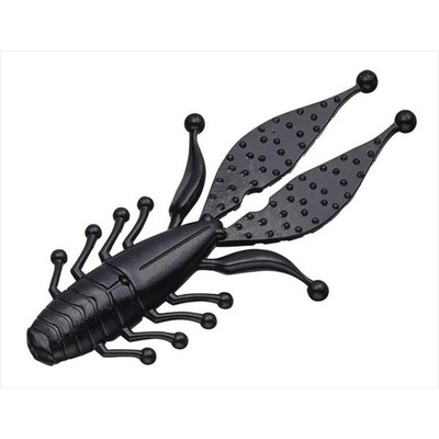 エバーグリーン ワーム キッカーバグ 3.3インチ ファットベイビー #58 ソリッドブラック