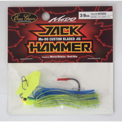 エバーグリーン ラバージグ ジャックハンマー 3/8oz #CG03 CGブルーBCチャート