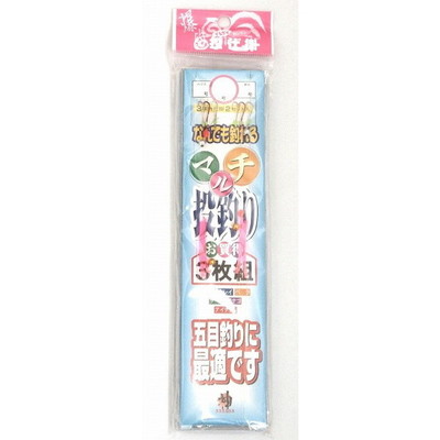 マルシン マルチ投釣リ3枚セット(3本針) 12号 投げ釣り仕掛け