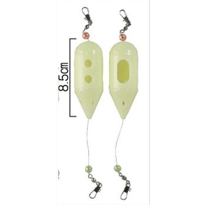 マルシン漁具 コマセカゴ 夜光ロケットテグス S