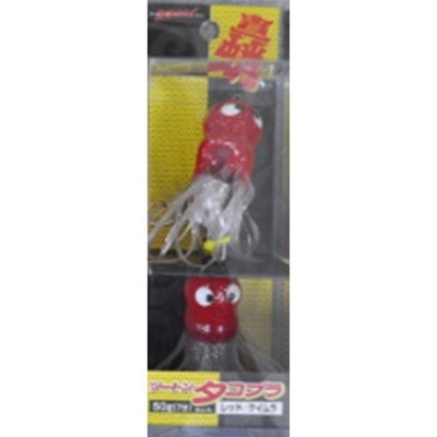 マルシン漁具 仕掛け ツートンタコブラ 50g 赤/ケイムラ
