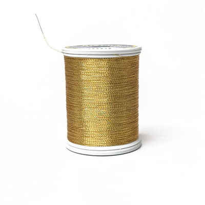 ジャストエース メタリックスレッド (A) 細糸 200m 909 スパークゴールド