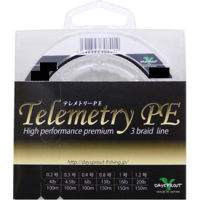 ディスプラウト(DAYSPROUT) テレメトリーPE 150m 1.2号(20Lb) PEライン