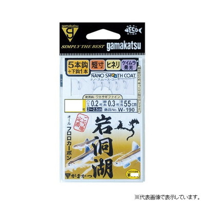 がまかつ 岩洞湖ワカサキ仕掛 W190 2-0.2 仕掛け