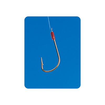 がまかつ 針 (糸付)赤虫鈎(金) 2-0.4