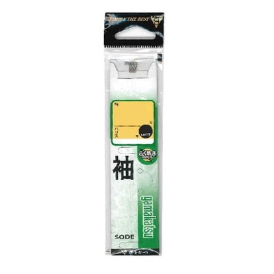 がまかつ 糸付 袖 茶 10号-ハリス1.5 針