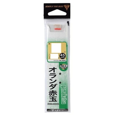 がまかつ 針 (糸付)オランダ 赤玉 4-0.6