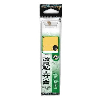 がまかつ 糸付 改良鮎エサ 金 1号-ハリス0.4 針
