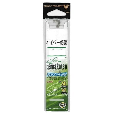 がまかつ 糸付 A1 ハイパー渓流 茶 3号-ハリス0.3 針