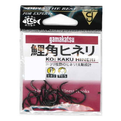 がまかつ 鯉角ヒネリ(黒) 11号 針
