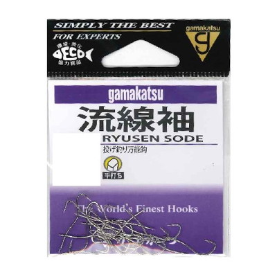 がまかつ 流線袖 白 8号