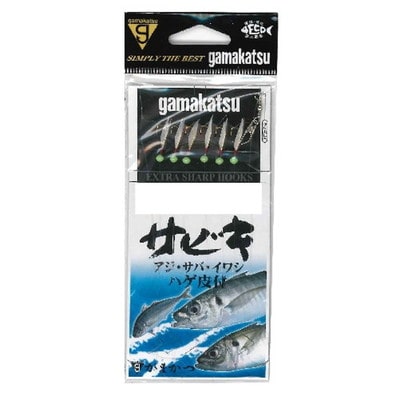 がまかつ サビキ金袖 6本 S501 8号-ハリス1.5 仕掛け