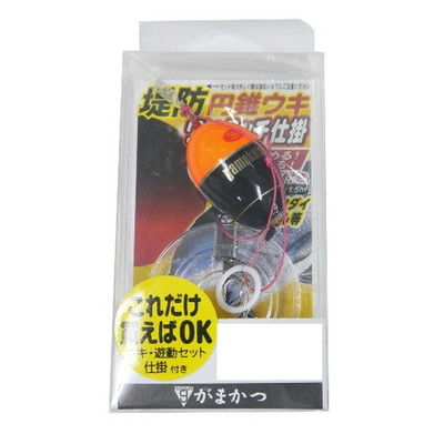 ガマカツ 堤防円錐ウキワンタッチ仕掛 HU106 3号-ハリス1.5 仕掛け