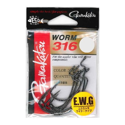 がまかつ ワーム316(NSB) 1 ワームフック