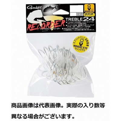 がまかつ トリプルフック トレブル 24 GTレコーダー(銀) 6/0