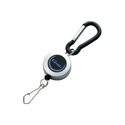 ガマカツ ピンオンリール(カラビナ付) GM2093 ブラック