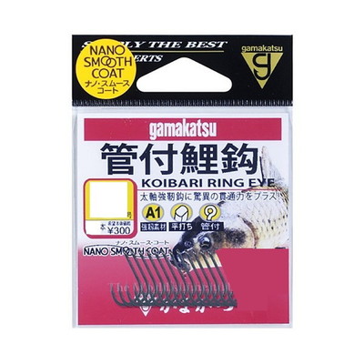 がまかつ バラ A1 管付鯉鈎(ナノスムースコート) 10 針