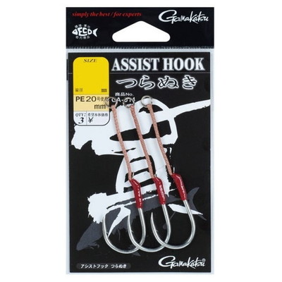 がまかつ アシストフック貫(ツラヌキ) #1/0 アシストフック