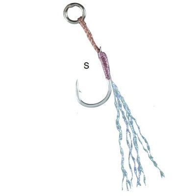 ガマカツ アシストフック リトルスナイパー シングル S ケイムラ/レインボー アシストフック