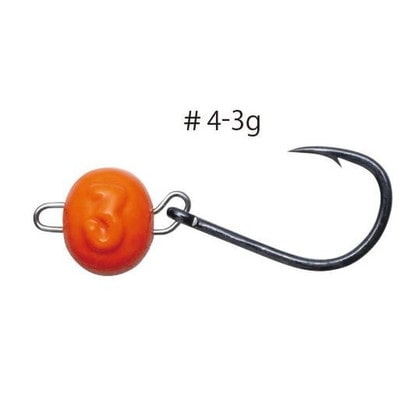 がまかつ　ジョイントノッカー　チヌ　夜光オレンジ　＃４－３ｇ ジグヘッド