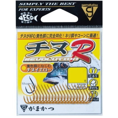 ガマカツ バラ チヌR(チヌイエロー) 2号 針