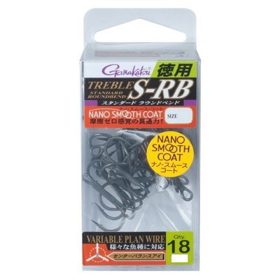 ガマカツ バラ 徳用 トレブルS-RB(ナノスムースコート) #6 トリプルフック