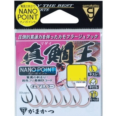 がまかつ バラ 真鯛王 ナノポイント(オキアミカラー) 8号