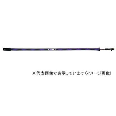 がまかつ ラグゼ ロッドソックス (ベイトタイプ) 150x3.5cm ブラックxパープル ロッドケース