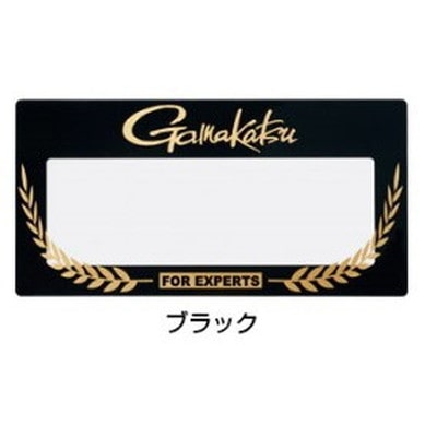 ガマカツ GM2513 ネームステッカー ブラック