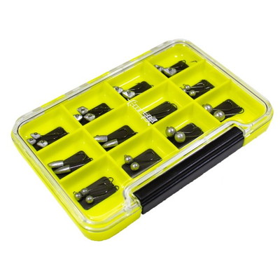 がまかつ ルアーケース 宵姫 スリムジグヘッドボックス ライム