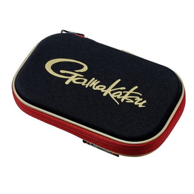 がまかつ タックルバッグ GM2585 成型フィッシングポーチ ブラック/レッド(Gamakatsu)