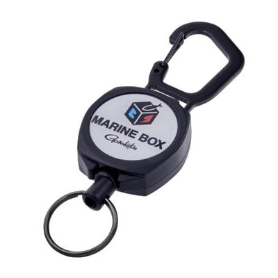 がまかつ GM2592 BIGカラビナリール ブラック (MARINE BOX)