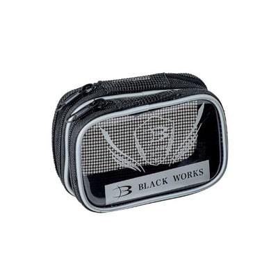 がまかつ タックルバッグ GM2080 ウキポーチ2部屋 S ブラック (BLACK WORKS)