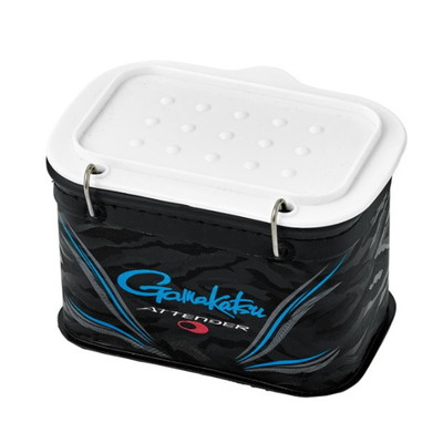 がまかつ 餌箱 GM2559 サシエ入れ (1部屋)(ATTENDER)ブラック