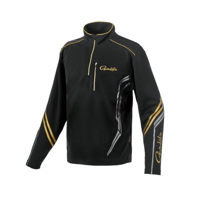 がまかつ ウェア GM3778 UDジップシャツ ブラック/ゴールド M