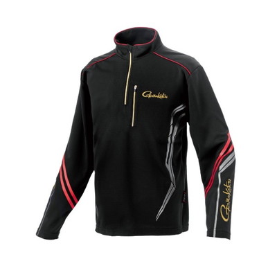 がまかつ ウェア GM3778 UDジップシャツ ブラック/レッド M