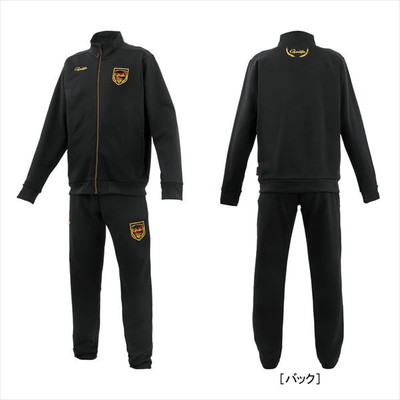がまかつ ウェア ジャージスーツ(ワッペン) GM3781 ブラック/ゴールド M