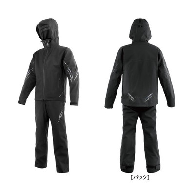 がまかつ レインウェア GM3785 アルテマシールドプロレインスーツ ブラック×ブラック M